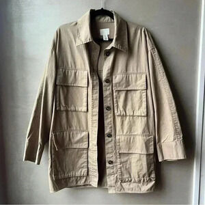 H&M Utility Trench Coat 100% Cotton